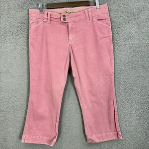 American Eagle shorts womens 10 pink Y2K Low Rise capri Cotton stretch girly boh